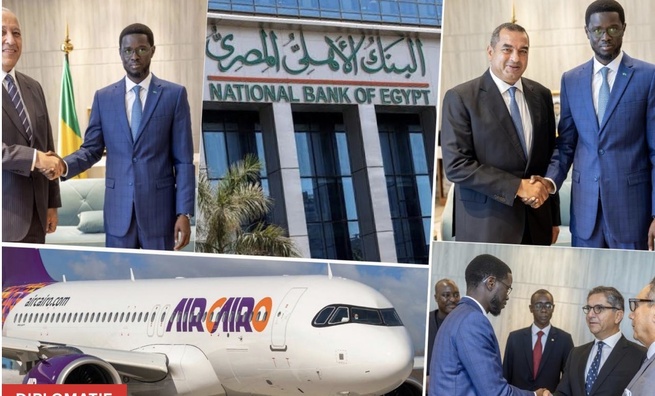 Nouvelle banque, éolien, aviation…: Les contacts éminemment économiques du Pr. Diomaye en Egypte Nouvelle banque, éolien, aviation…: Les contacts éminemment économiques du Pr. Diomaye en Egypte