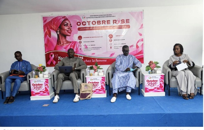 Octobre rose : Le Ministère de la Fonction publique se mobilise pour sensibiliser ses femmes sur la prévention et la détection précoce des cancers