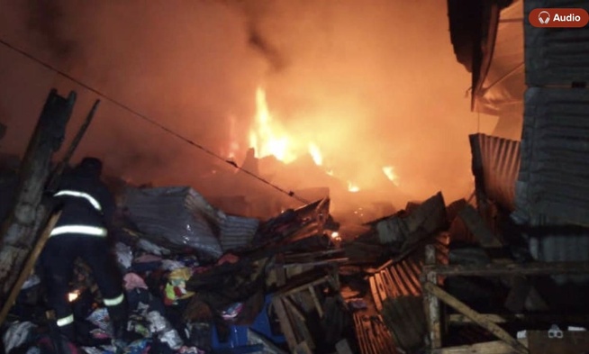 Incendie au marché Corona de Tambacounda : Un mort, des dégâts majeurs et la colère de Sidiki Kaba Incendie au marché Corona de Tambacounda : Un mort, des dégâts majeurs et la colère de Sidiki Kaba