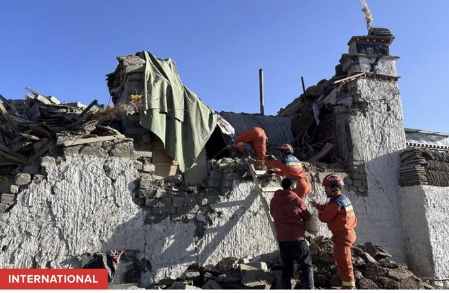 Chine : un séisme de magnitude 7 fait au moins 16 morts au Tibet Chine : un séisme de magnitude 7 fait au moins 16 morts au Tibet