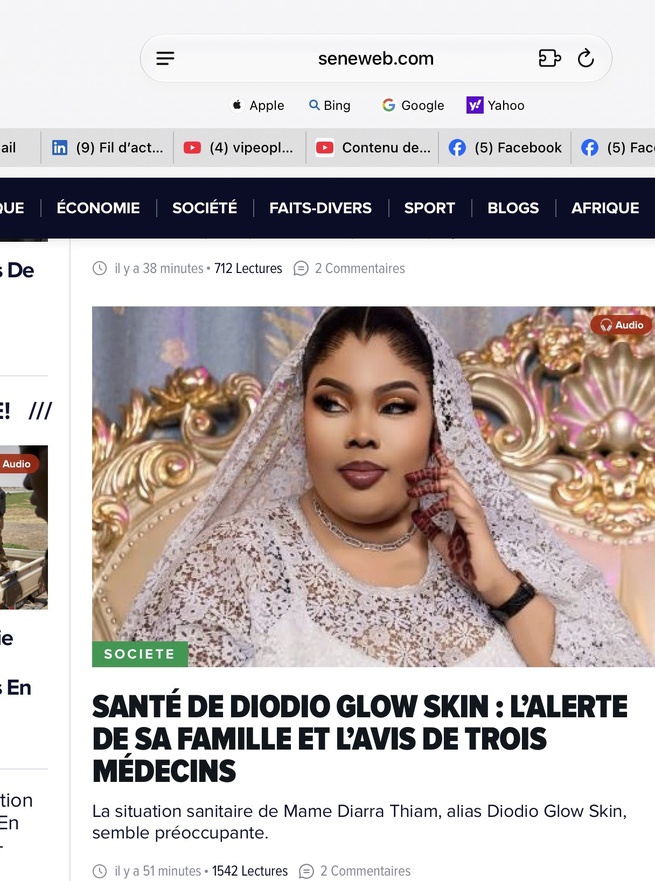 Santé de Diodio Glow Skin : L’alerte de sa famille et l’avis de trois médecins