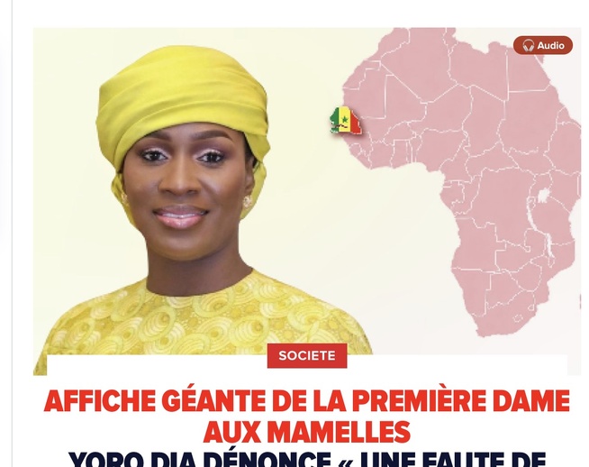 Affiche géante de la Première dame aux Mamelles : Yoro Dia dénonce « une faute de goût » et propose...
