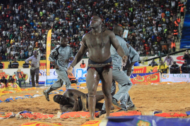 En images le combat qui a envoyé Yekini à la retraite par Lac Guier 2.Regardez