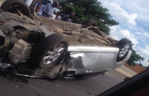 Accident spectaculaire sur l’autoroute à péage, axe Pikine- Thiaroye Accident spectaculaire sur l’autoroute à péage, axe Pikine- Thiaroye