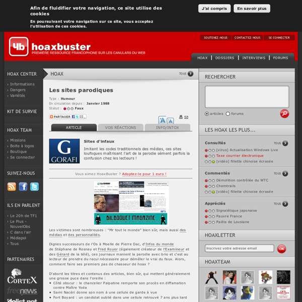 Comment reconnaître un site d’«infaux» Comment reconnaître un site d’«infaux»