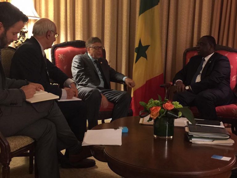 Audience du President Macky Sall avec Monsieur Bill Gates à Montreal