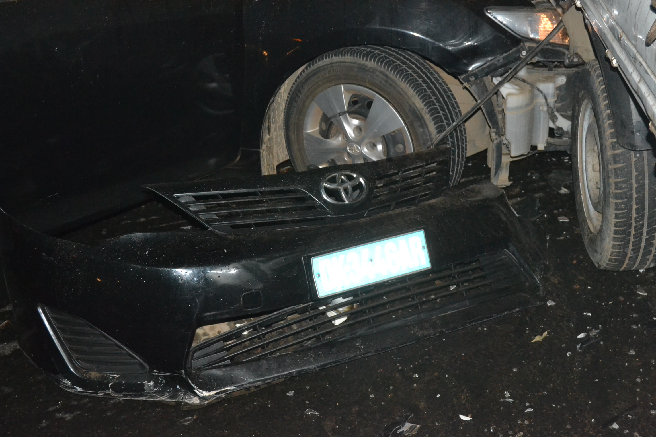 Les images de l'accident survenu ce vendredi à 00H à hauteur du monument de la renaissance.