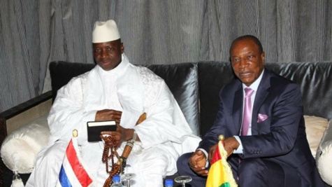 Yahya met le cap sur Malabo: le film des trois heures d’escale de l’ex-Président gambien à Conakry