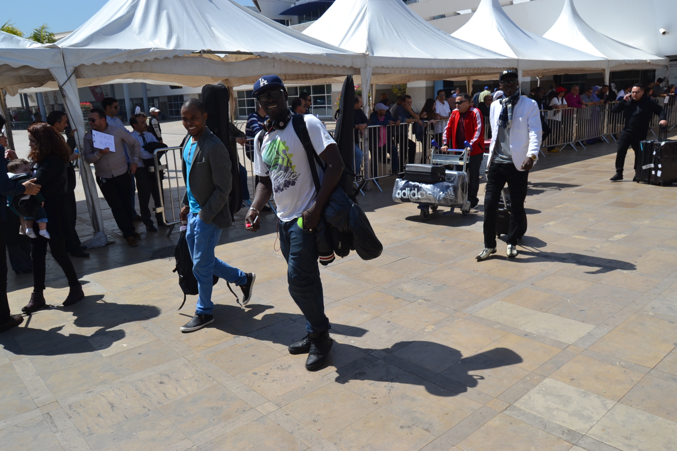 Arrivée de la génération consciente de Pape Diouf à Casablanca pour le "Grand bégué" du 08 avril.