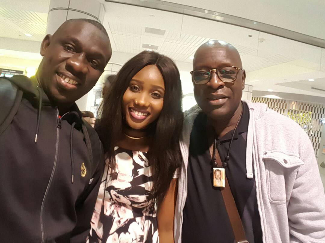 L'arrivé de Pape Diouf à Montréal en images.