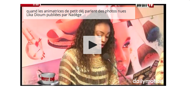 Vidéo: Quand les animatrices de "Petit Déj" parlent des photos de nu de Lika Dioum publiées par Nadège...