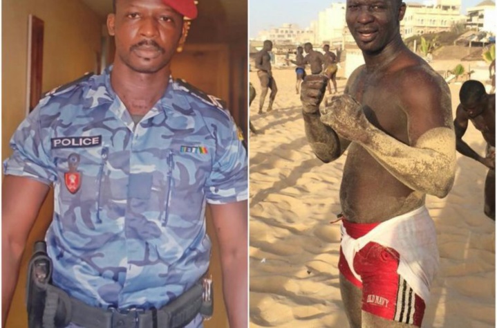 Vidéo : Le policier Pathé Boye décroche son premier combat de lutte avec frappe.