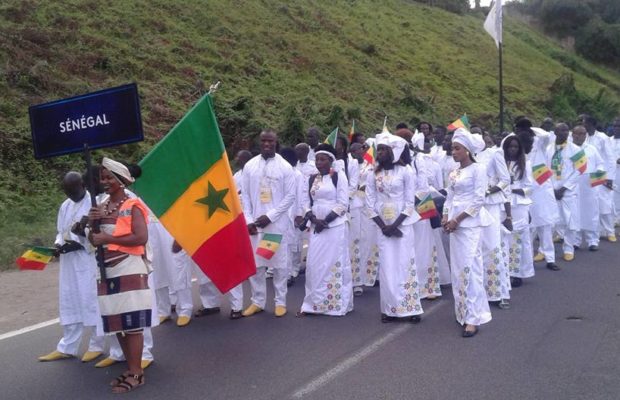 Le passage de la délégation sénégalaise à la cérémonie d’ouverture des Jeux de la Francophonie