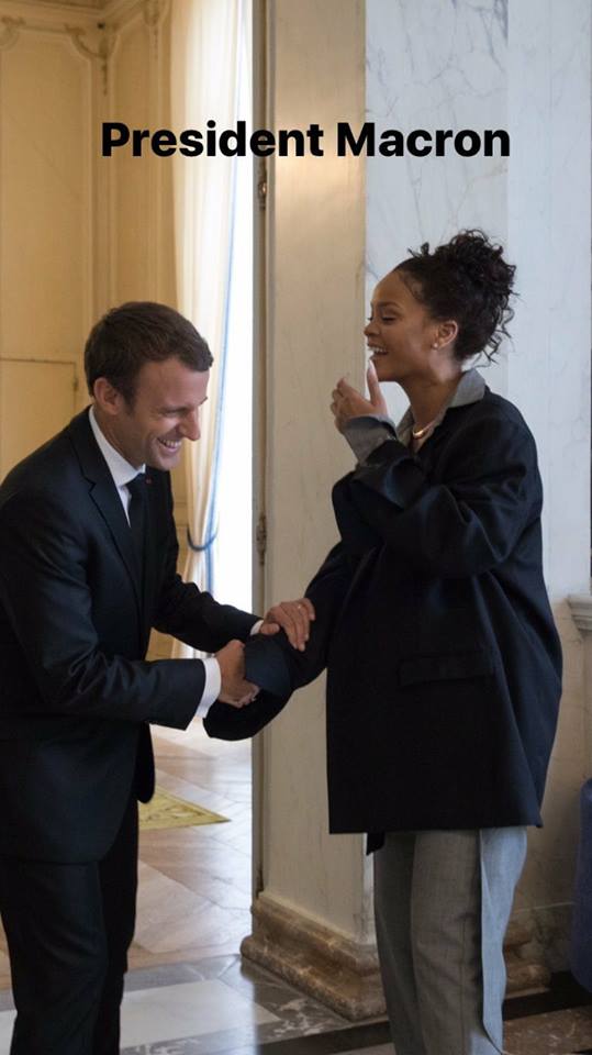 Visite de Rihanna à l’Élysée : la photo qui France