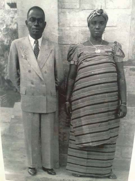 Houphouët Boigny et son épouse sénégalaise Khady Sow en 1930...Qui était cette Saint-louisienne?