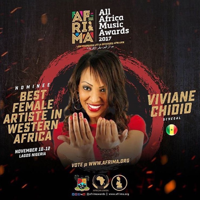 Viviane Ndour nominée à l’AFRIMA 2017