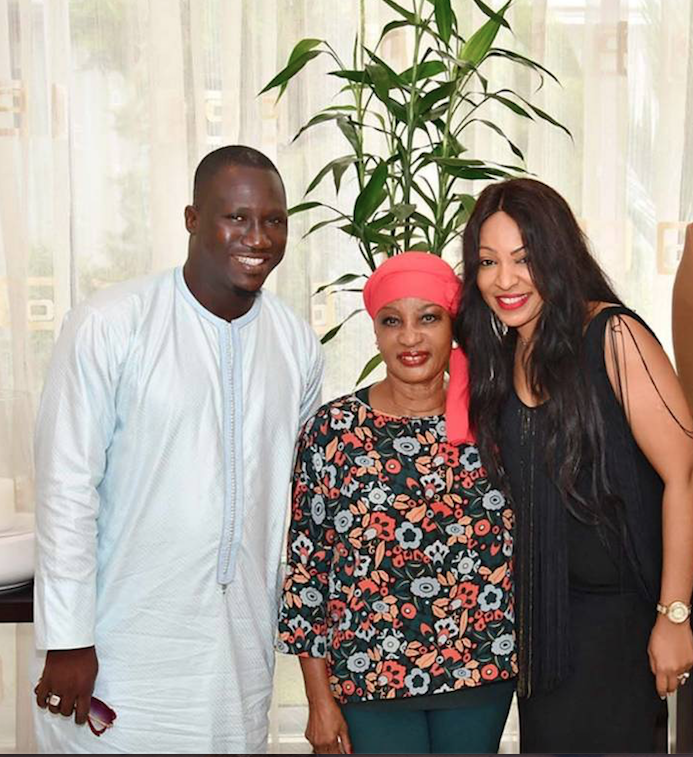 Viviane Chidid invitée chez le couple de l'ex président de la Cote d' Ivoire Henri Kona Bédié et sa femme.