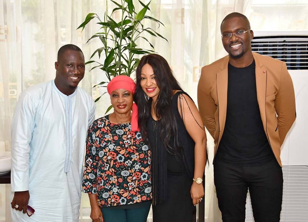 Viviane Chidid invitée chez le couple de l'ex président de la Cote d' Ivoire Henri Kona Bédié et sa femme.