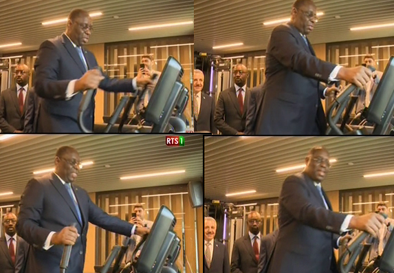 le président Macky Sall inaugure Le premier hôtel proche de l’aéroport de Blaise Diagne et se met au Sport.