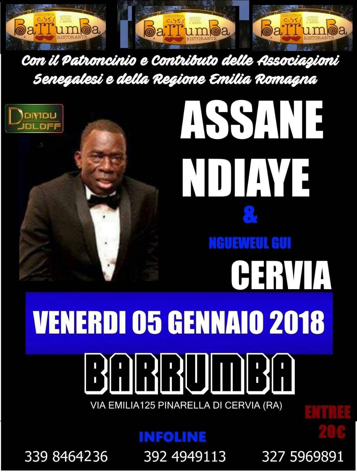 Assane Ndiaye et le "Nguéweul gui" bouclent leur tournée Européenne le 05 à CERVIA et le 06 Janvier à BRÉSCIA.