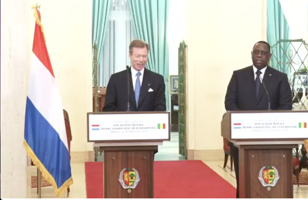 Le grand-Duc Henri de Luxembourg : "Nous croyons à l'avenir du Sénégal, alors nous allons continuer d'investir dans ce pays"