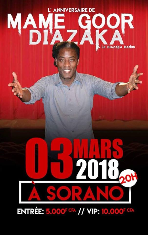 Les images de la soirée de Mame Goor DJAZAKA avant le grand anniversaire du 03 Mars à SORANO