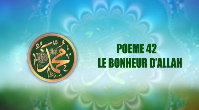 POÈME SUR LE PROPHÈTE PSL : 42 LE BONHEUR D’ALLAH