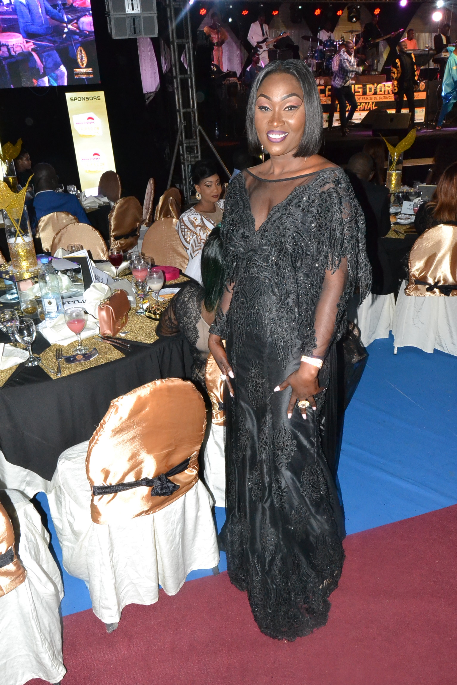 La styliste Ndeye Fatou Sy de DIODIO COUTURE qui a habillé les hôtesses de la 14 eme éditions des Cauris d'or 2018.