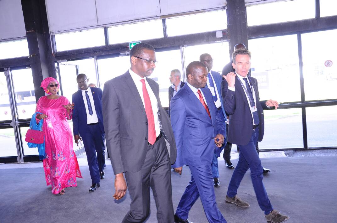 Le ministre du commerce Alioune Sarr à la foire de Bordeaux pour visiter les Stands des Sénégalais.