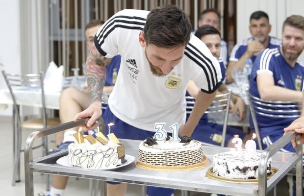 Decouvrez Comment Messi a célébré son anniversaire avec l’Argentine en Russie