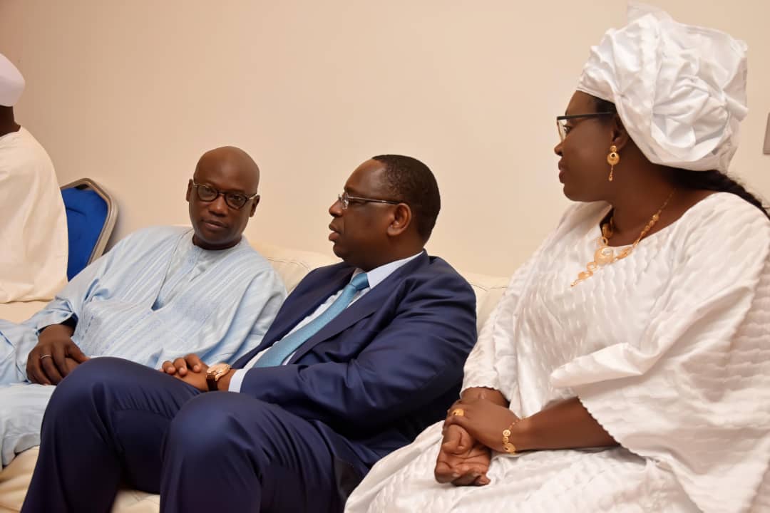 Mariage Momar SECK fils du DG de EUROGERM Amadou Seck, le Président de la République Macky Sall et son fils Amadou , chez le …