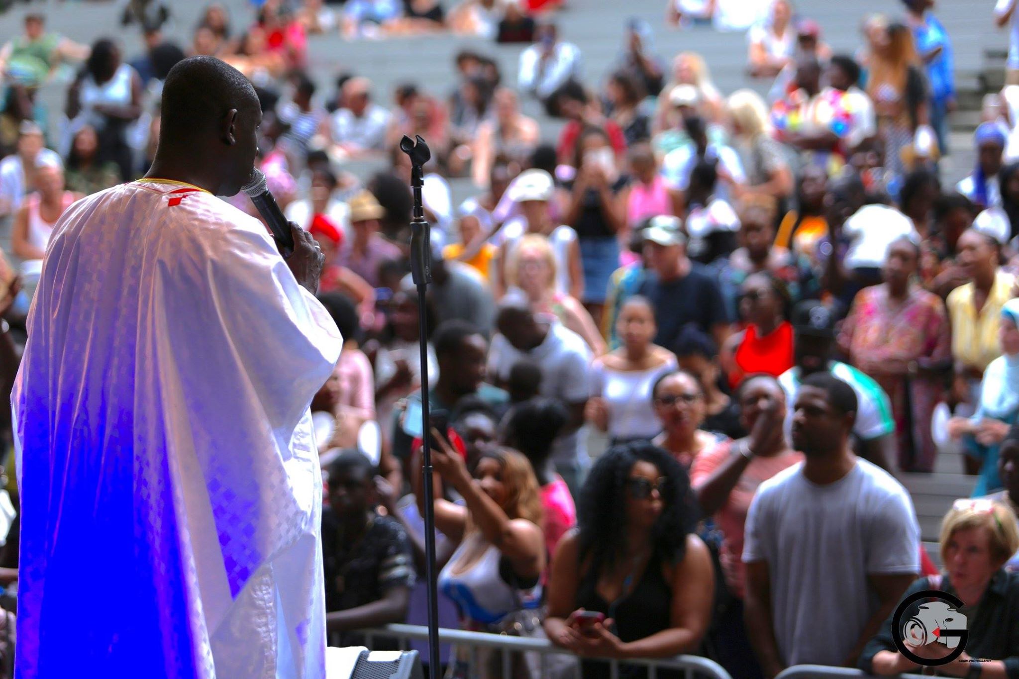SUMMER STAGE DE NEW YORK: Pape Diouf méga star Marcus Garvey 124 st 5 ave. En images