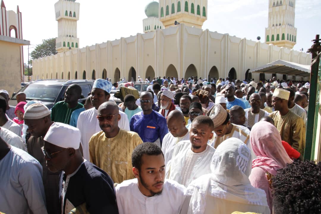 Les images de la prière de la Tabaski à la mosquée Omarienne ce 21 aout.
