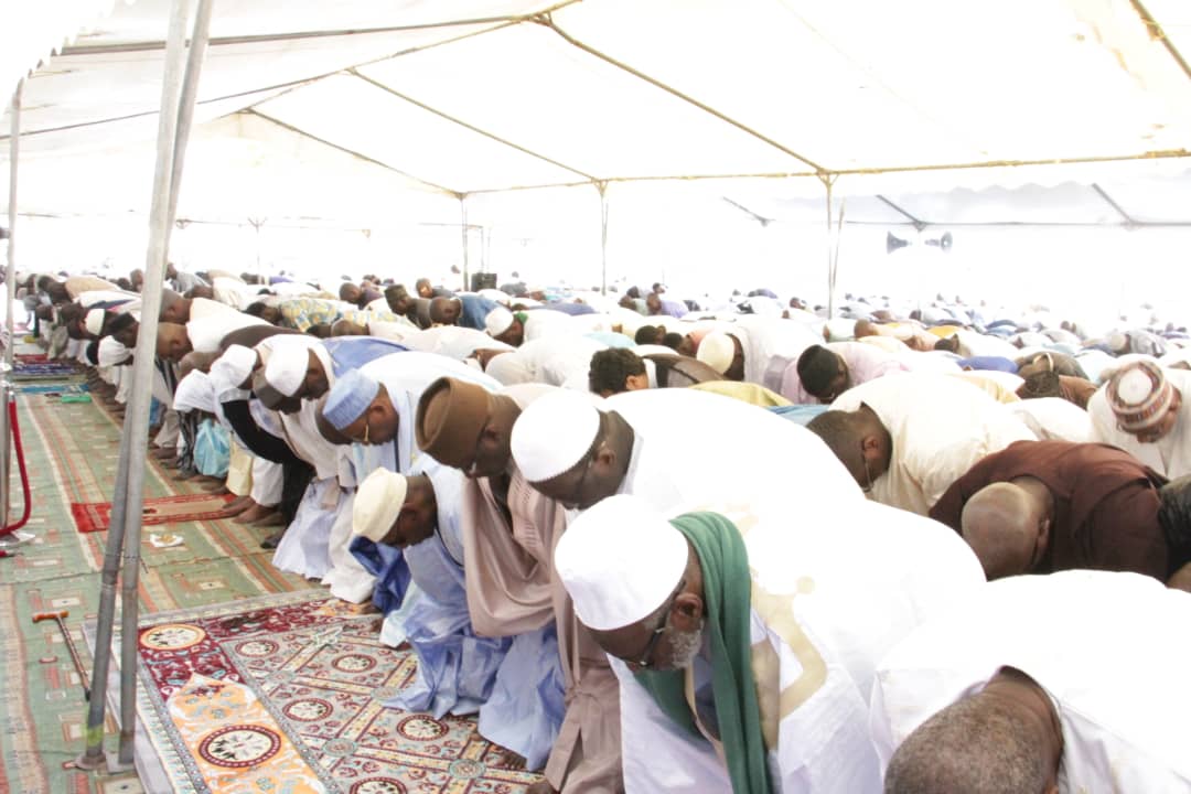 Les images de la prière de la Tabaski à la mosquée Omarienne ce 21 aout.
