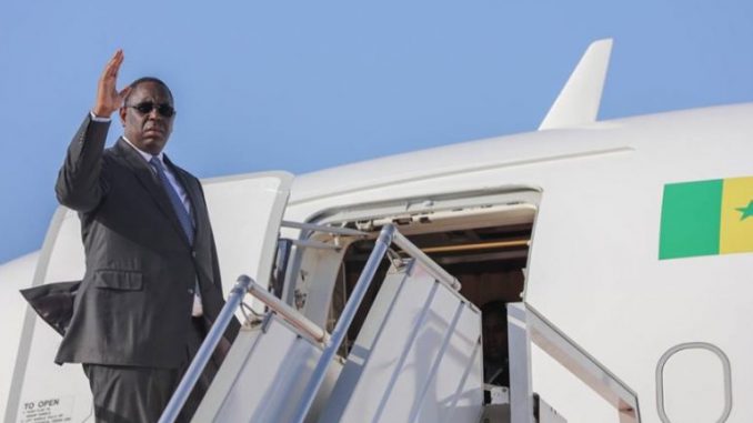 Le président Macky Sall en route vers la Guinée Conackry