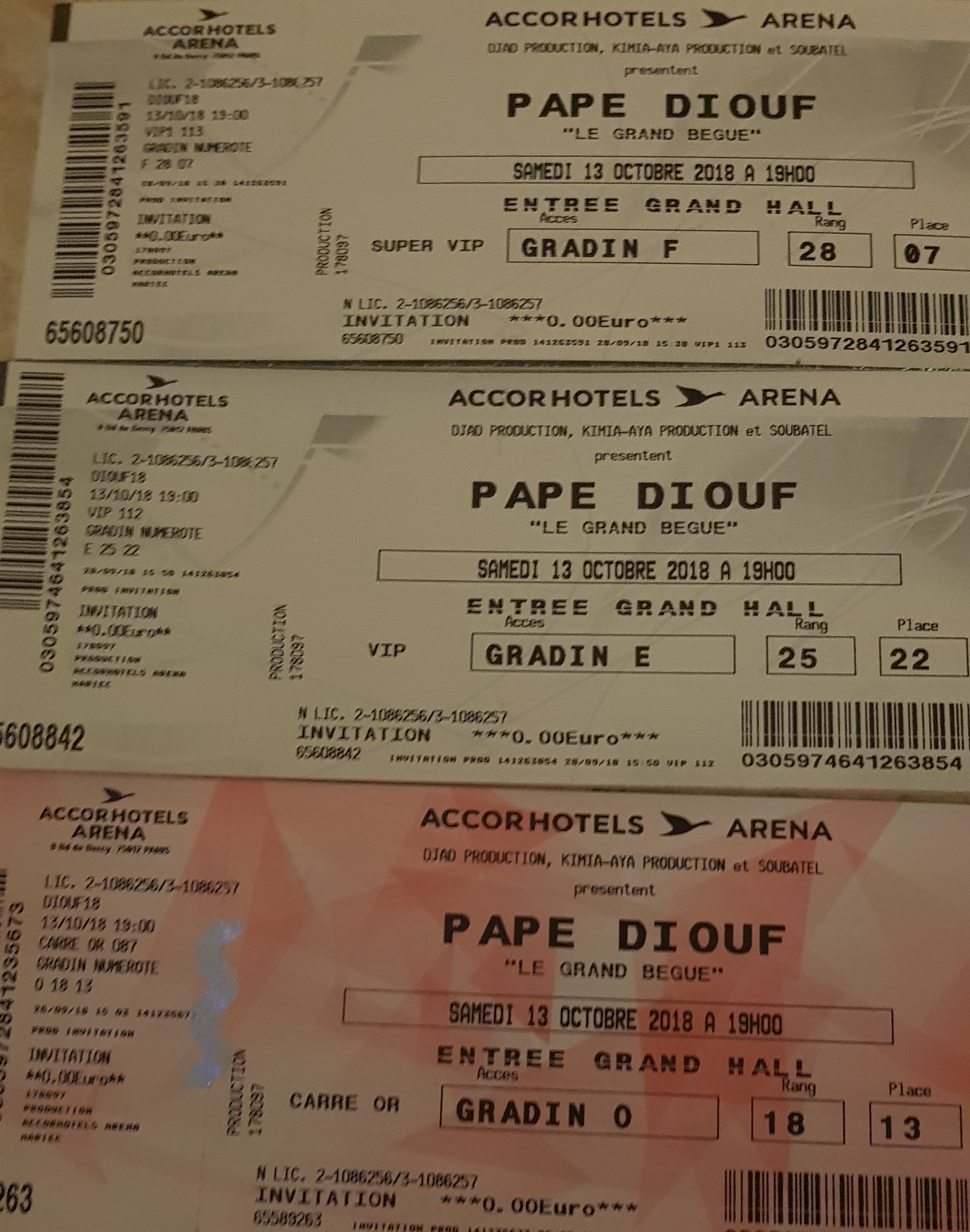 BERCYDE PAPE DIOUF: Les tickets SUPER VIP 200 EUROS, VIP 150 EUROS ET CARREE OR 60 EUROS appelez le 0752508807