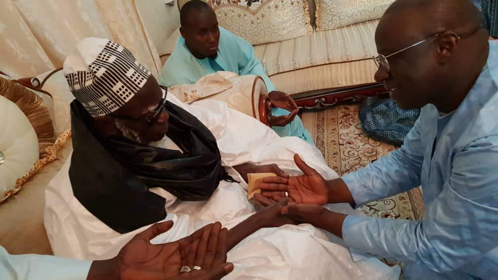 Le Khalife Général des Mourides Serigne Mountakha Mbacke a reçu le Président du MEDS et du Groupe Promo Consulting Mbagnick DIOP