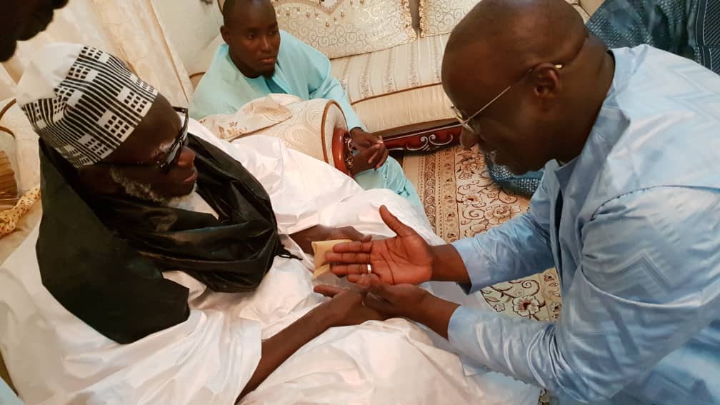 Le Khalife Général des Mourides Serigne Mountakha Mbacke a reçu le Président du MEDS et du Groupe Promo Consulting Mbagnick DIOP