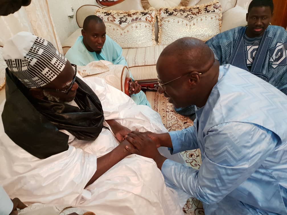 Le Khalife Général des Mourides Serigne Mountakha Mbacke a reçu le Président du MEDS et du Groupe Promo Consulting Mbagnick DIOP