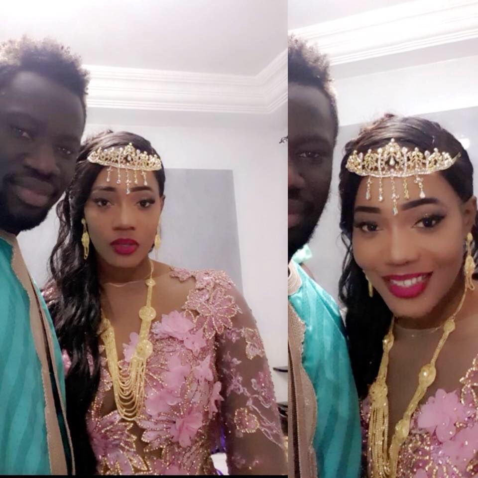 Le lutteur Boy Niang et son épouse en toute complicité