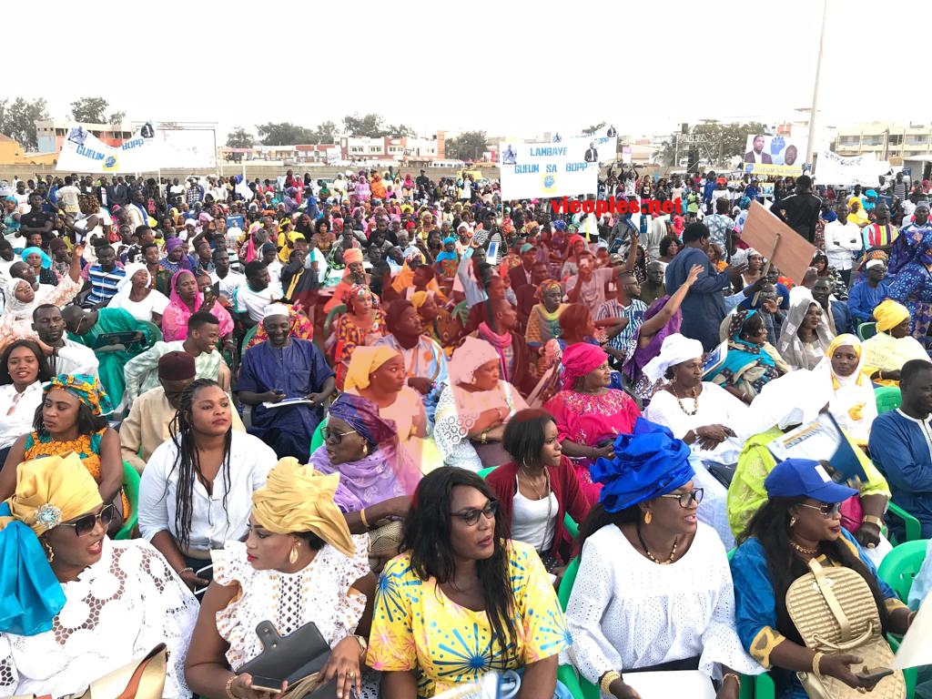 PARI DE LA MOBILISATION RÉUSSI:Les images de l'investiture du candidat de "GUEUM SA BOOP" Bougane Guéye au stade Amadou Barry.