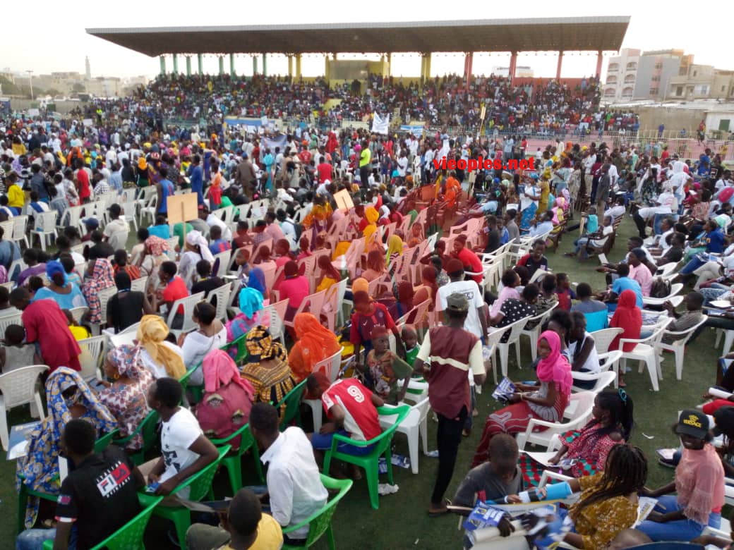PARI DE LA MOBILISATION RÉUSSI:Les images de l'investiture du candidat de "GUEUM SA BOOP" Bougane Guéye au stade Amadou Barry.