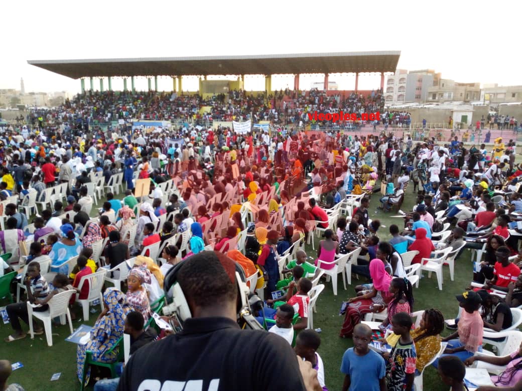 PARI DE LA MOBILISATION RÉUSSI:Les images de l'investiture du candidat de "GUEUM SA BOOP" Bougane Guéye au stade Amadou Barry.
