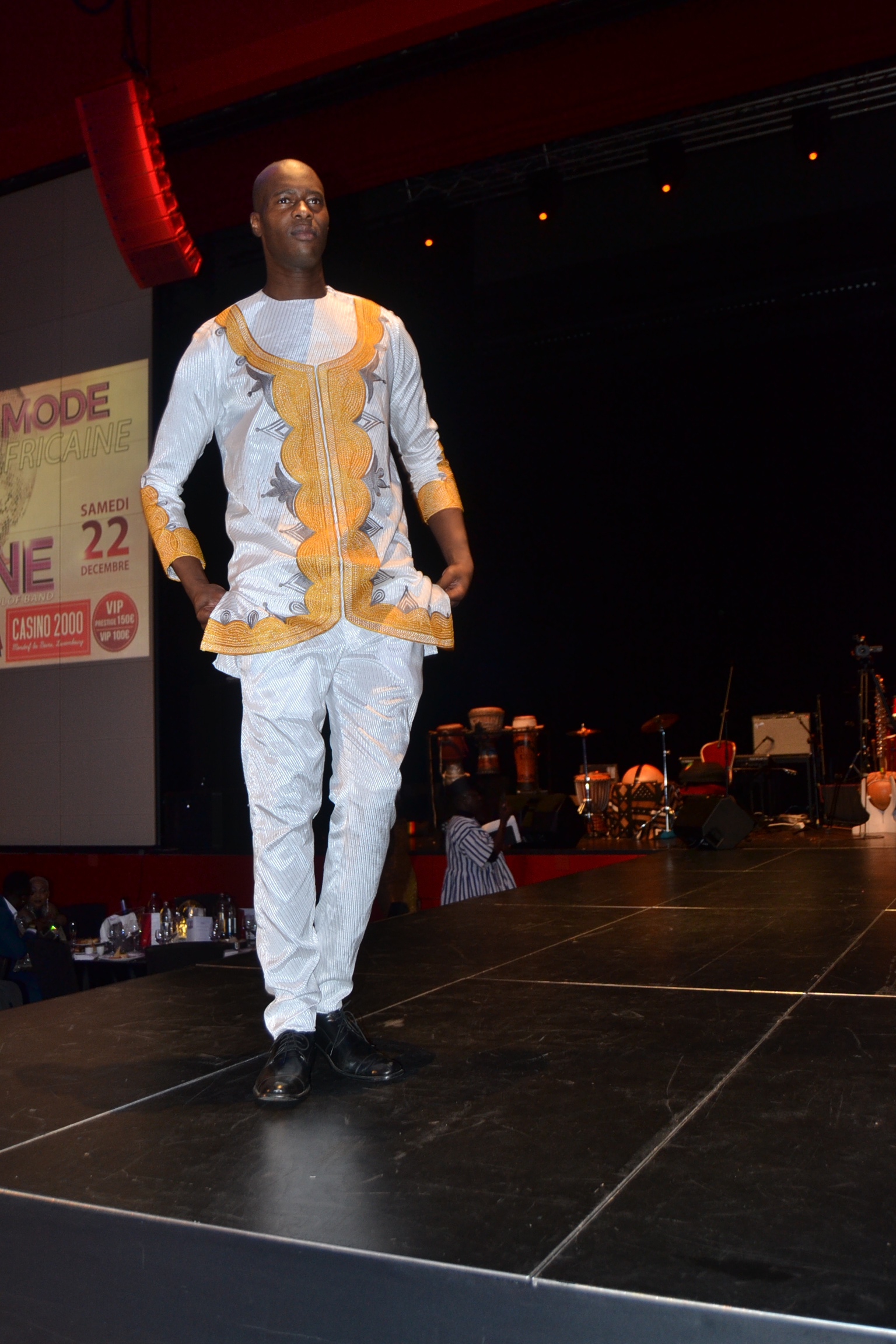 Défilé de AWA KERMEL BY FASHION nuit de la mode panafricaine à Luxembourg.