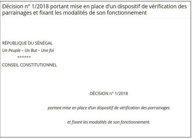 Vérification de parrainage : voici comment procède le Conseil constitutionnel
