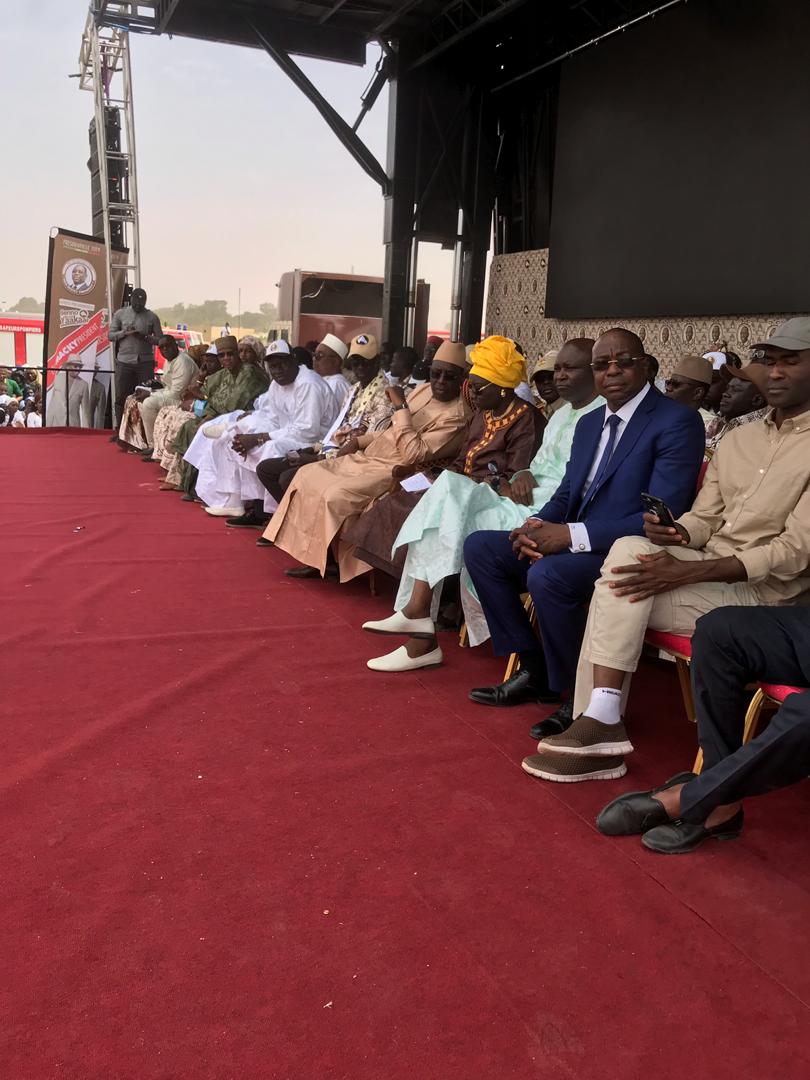 les images de l'accueil de Macky Sall à Richard-Toll