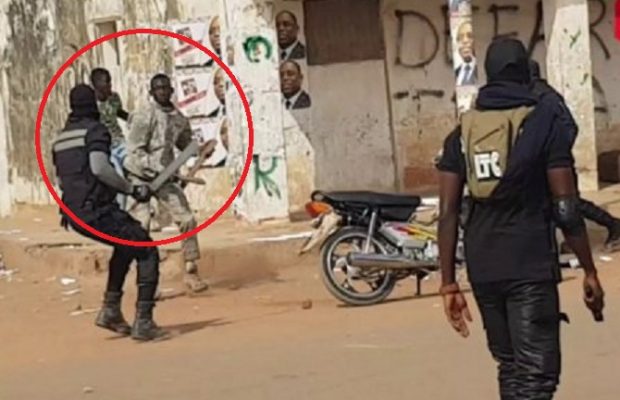 Les images de la violente bagarre: Un homme provoque la garde rapprochée du PUR