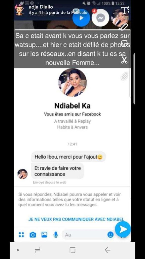 Adja Diallo répond à la supposée nouvelle épouse d’Ibou Touré avec des preuves