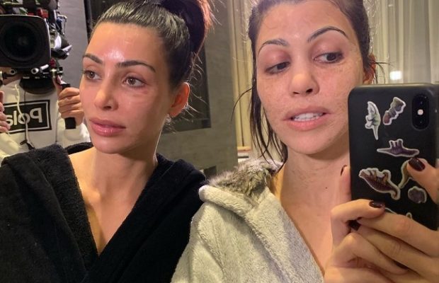 Kim & Kourtney Kardashian sans maquillage, elles sont méconnaissables !