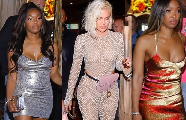 Khloé Kardashian surprend dans une tenue transparente assez osée … à l’anniversaire de sa meilleure amie, sœurs jumelles Malika et Khadijah